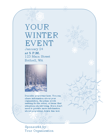 Winter Event Flyer