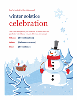 Winter Event Party Flyer Design Ideas Examples