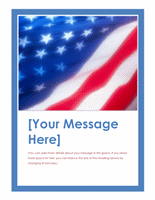 American Flag Event Flyer Design Ideas Examples