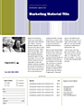 Direct Mail Set Flyer (stripes Design, For Commercial Printing)