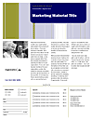 Direct Mail Set Flyer (stripes Design, For Desktop Printing)