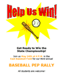 Sports Pep Rally Flyer For School